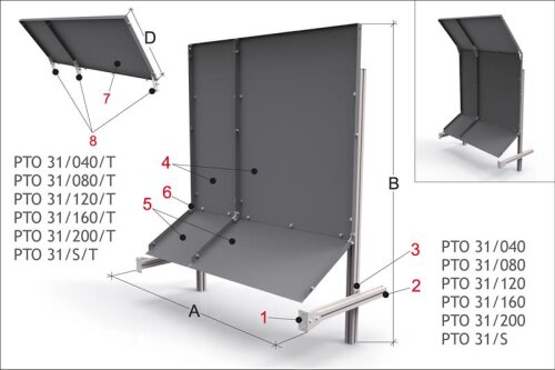 Maschinen Rckwand fr Drehmaschinen - PTO 31