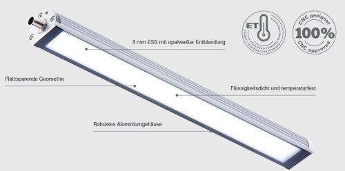 LED Maschinenleuchte fr CNC- und EDM Maschinen - Compact Alpha