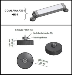LED Maschinenleuchte für CNC- und EDM Maschinen - Compact Alpha
