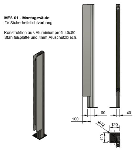 Sicherheitslichtgitter - SLG4/3-4 - Krperschutz - PL e