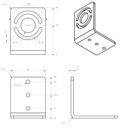LED AL-70 - LED Aufbauleuchte - Rohrleuchte - Ø70